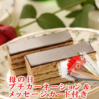 神戸スイーツ チョコレートケーキ 【ポイント10倍】遅れてごめんね♪【母の日】 プレゼント ギフト 送料無料 オペラ チョコレートケーキ ランキング 神戸スイーツ 2024 プチカーネーション 造花 メッセージカード付 花 セット mother 早割 お返し お菓子 スイーツ 母の日 子供 大人 母の日 お供え ははの日