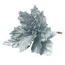 【ウB-2】ポインセチアピック シルバー 造花 資材 材料 部品 植物 工作 手作り DIY アレンジメント 制作 花 リース作り フラワーアレンジメント アートフラワー リース 装飾 飾り付け 玄関飾り デコレーション 店舗装飾 高級 本格 クリスマス クリスマスリース