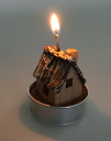 【H3】クリスマスキャンドル3個セット ハウス クリスマス おしゃれ かわいい 北欧 蝋 飾り 装飾 卓上 テーブル デスク 置物 小物 雑貨 ろうそく ローソ...