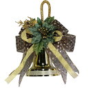 クリスマスベル 15cm ブラウン クリスマスツリー 玄関 部屋 北欧 ナチュラル オーナメント 手作り 上品 高級 豪華 おしゃれ 飾り 装飾 かわいい ドア 壁掛け ハンガー ハンギング ディスプレイ 天然素材 花 造花 ギフト プレゼント 在庫処分 お買い得