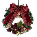 クリスマスリース20cm ワインレッド 玄関 部屋 北欧 ナチュラル 手作り 上品 高級 豪華 おしゃれ 飾り 装飾 かわいい ドア 壁掛け ハンガー 天然素材...