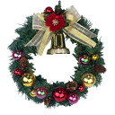 クリスマスリース25cm ボール ゴールド 玄関 部屋 北欧 ナチュラル 手作り 上品 高級 豪華 おしゃれ 飾り 装飾 かわいい ドア 壁掛け ハンガー アートフラワー 天然素材 花 造花 クリスマス インテリア プレゼント クリスマスリース 国内生産 在庫処分
