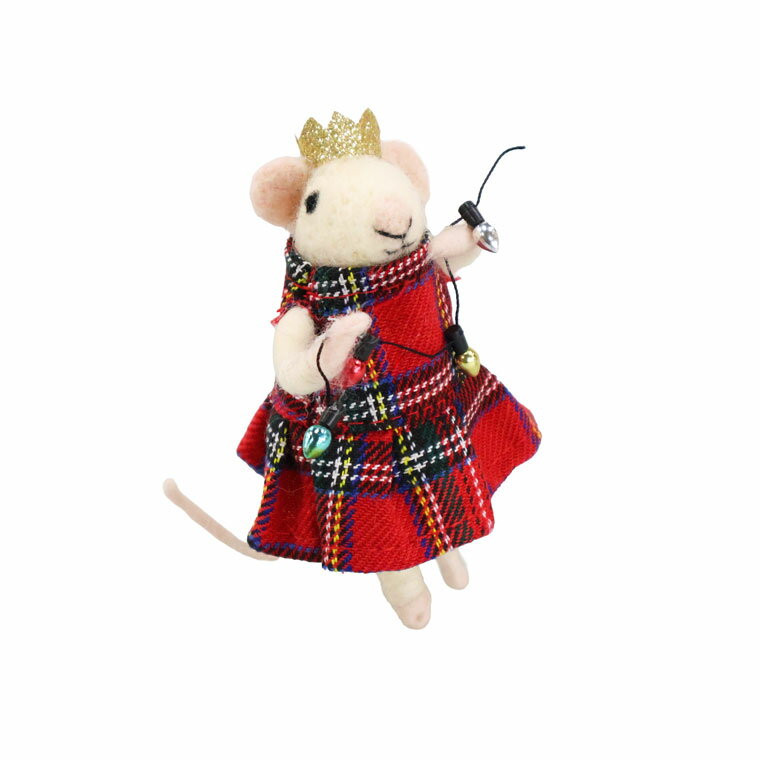 ウールマウスオーナメント(ガール) クリスマス 雑貨 インテリア 装飾 北欧 クリスマスオーナメント ク..