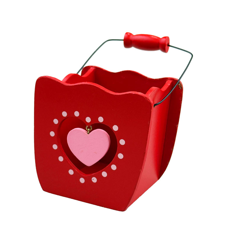 ウッドハートコンテナ バケツ 飾り付け 装飾 店舗装飾 雑貨 小物 置物 オブジェ インテリア 母の日 アレンジメント デコレーション DIY ハンドメイド材料...