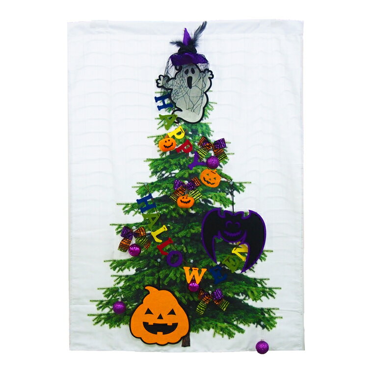 ハロウィンツリータペストリーオーナメントセット パンプキン かぼちゃ おばけ コウモリ 魔女 ウィッチ タペストリー ハロウィン装飾 ハロウィンインテリア クリスマスツリー おしゃれ かわいい 飾り 装飾 飾り付け 壁 壁面 コスプレ パーティー ハロウィン クリスマス