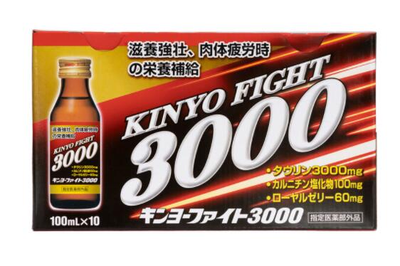 キンヨーファイト 3000 100mL x 50 本　Kinyo Fight Energy Drink With Taurine 3000 100mL x 50 Count