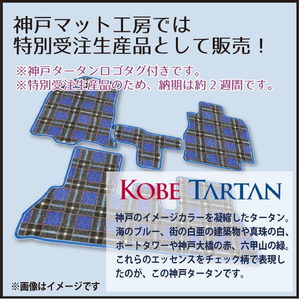 スバル レックス R4/11～ A201F フロアマット一式 カーマット 神戸タータン 特別受注生産品