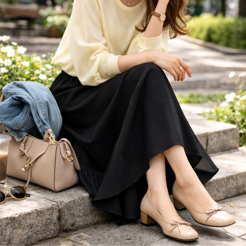 3E 幅広 本革 パンプス ブラック フォーマル 30代 40代 50代 60代 レディース 神戸 大人かわいい プレゼント アーチサポート 仕事 オフィス 通勤 就活 冠婚葬祭 外反母趾 柔らかい革 ミセスファッション りぼん エナメル