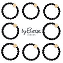 スワロ（シュシュ） ＊ Alphabet ＊【byEloise】[正規販売店] ＊ byEloise Gold Letter Charm ＊ ヘアアクセサリー ブレスレット ヘアゴム シュシュ ジェンダーレス イギリス ロンドン ブランド 可愛い かわいい キッズ スワロフスキー 上品 プレゼント メンズ