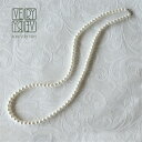送料無料☆ パールネックレス 10mm×100cm ネックレス パール ロング 真珠 長め フェイクパール 大粒 小粒 結婚式 花嫁 パーツ パーティ 冠婚葬祭...