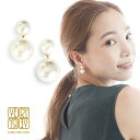 送料無料☆11mm 8mm パールピアス 2WAY ダブル パール ピアス ニッケルフリー 金属アレルギー対応 セパレート バックキャッチ ホワイトパール ゴールド きれいめ 冠婚葬祭 フォーマル 上品 結婚式 成人式 プレゼント