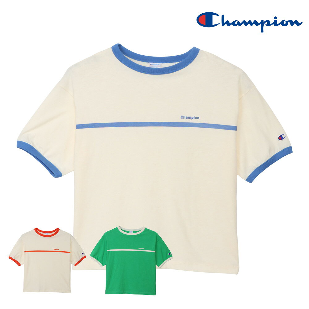 チャンピオン Champion リンガーTシャツ 半袖Tシャツ レディース CW-D314