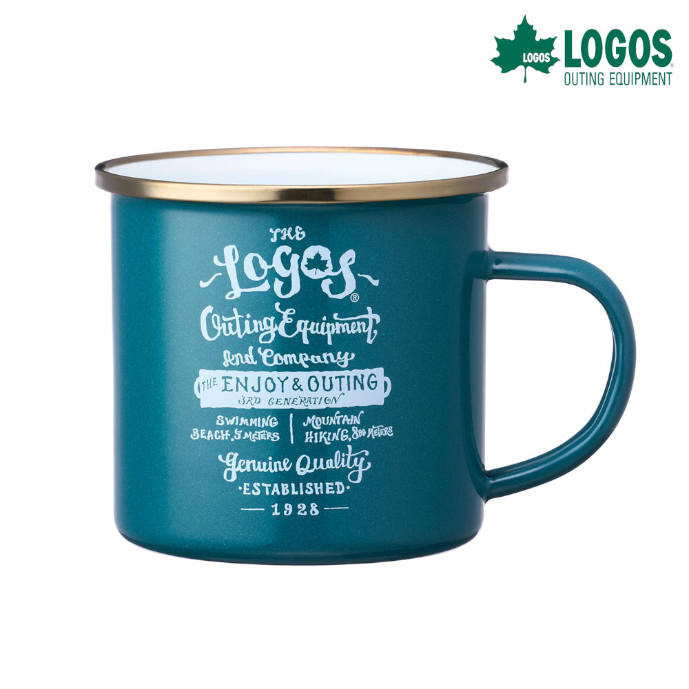 ロゴス LOGOS クラシコホーローマグ（ブルー） 81280060