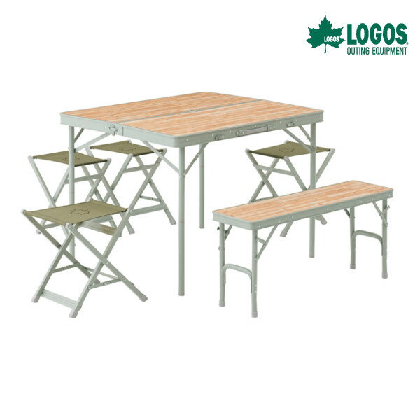 ロゴス LOGOS Life ベンチテーブルセット6 73183014