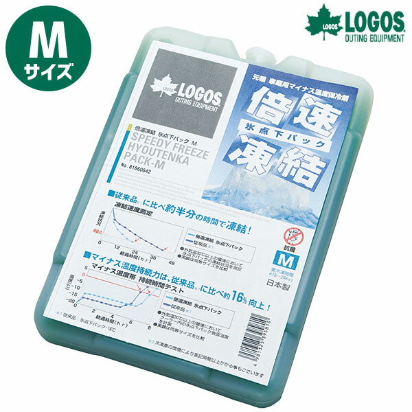 【ネコポス対象商品】ロゴス 倍速凍結・氷点下パック M LOGOS 保冷剤 防災