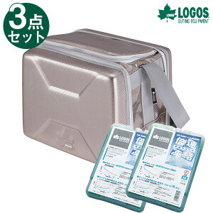 ロゴス ハイパー氷点下クーラーM+倍速凍結・氷点下パックM×2個 3点セット 防災