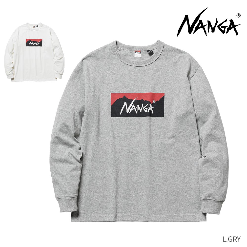 NANGA ナンガ エコハイブリッドボックスロゴL/Sティー NW2311-1G206