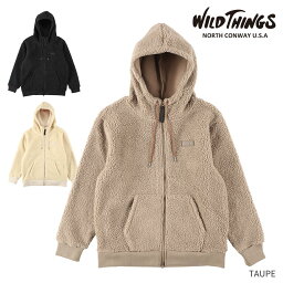 ワイルドシングス ボアパーカー メンズ ワイルドシングス WILD THINGS FLUFFY BOA ZIP HOODY WT21234KY