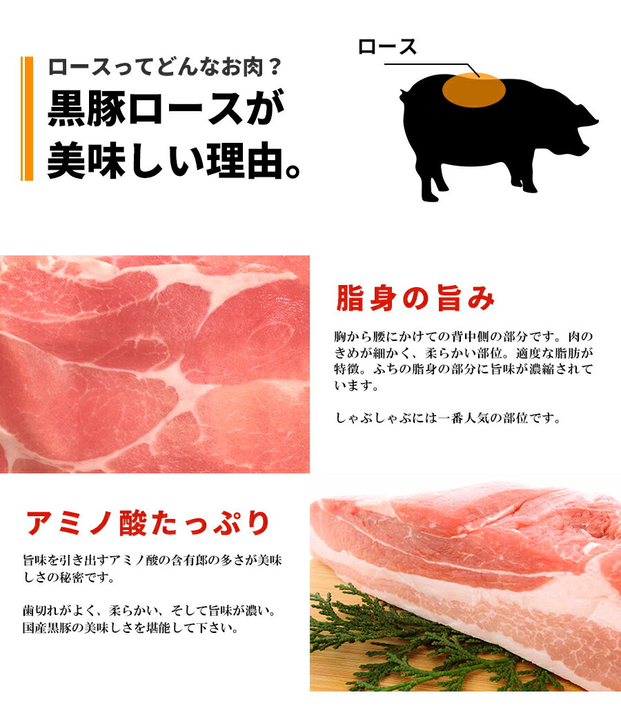 【八幡 月夜田】国産黒豚ロース 大盛り600g 3
