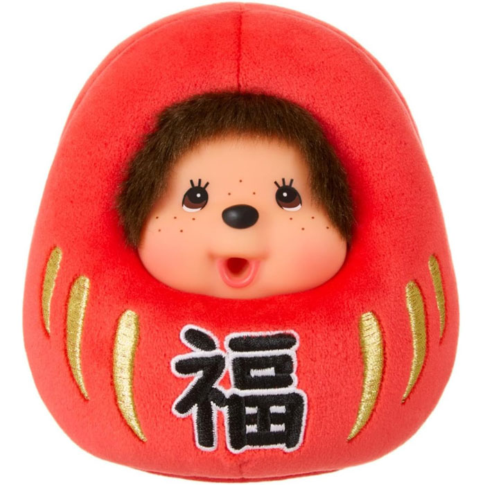 高さ約12cm！セキグチ(Sekiguchi) モンチッチ だるまモンチッチ ぬいぐるみ S 202935 H12×W11×D11cm おもちゃ プレゼント 誕生日 ぬいぐるみ