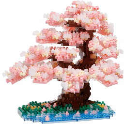 ナノブロック ソメイヨシノ 990ピース 15×14.2×13.5cm 12才以上 インテリア ホビー NBM-048 カワダ 桜 お花見 おもちゃ プレゼント 誕生日