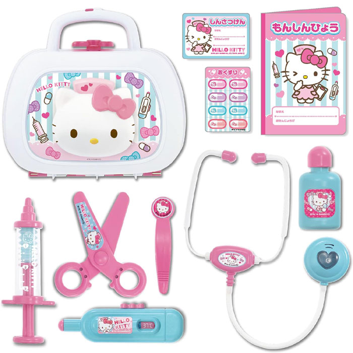 ハローキティ キュートなバッグハローキティのナースセットDX お医者さんごっこ おもちゃ プレゼント 誕生日 なりきり