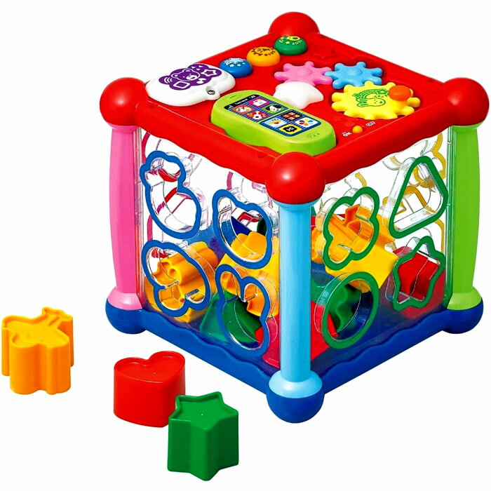 ローヤル 知育でステップ ぱずるボックス ブロック遊び / ボックス遊び / パズル遊び 楽しく学べる 赤ちゃん おもちゃ 知育玩具 / 指先遊び / 発育 おもちゃ プレゼント 誕生日