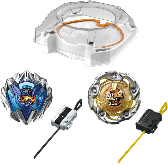 BEYBLADE X ベイブレードX UX-04 バトルエントリーセットU 特別カラーのベイブレード2個、ワインダーランチャー2個、スタジアム おもちゃ グッズ プレゼント 誕生日 ユニークライン ドランバスター ウィザードロッド エクストリームスタジアム 2