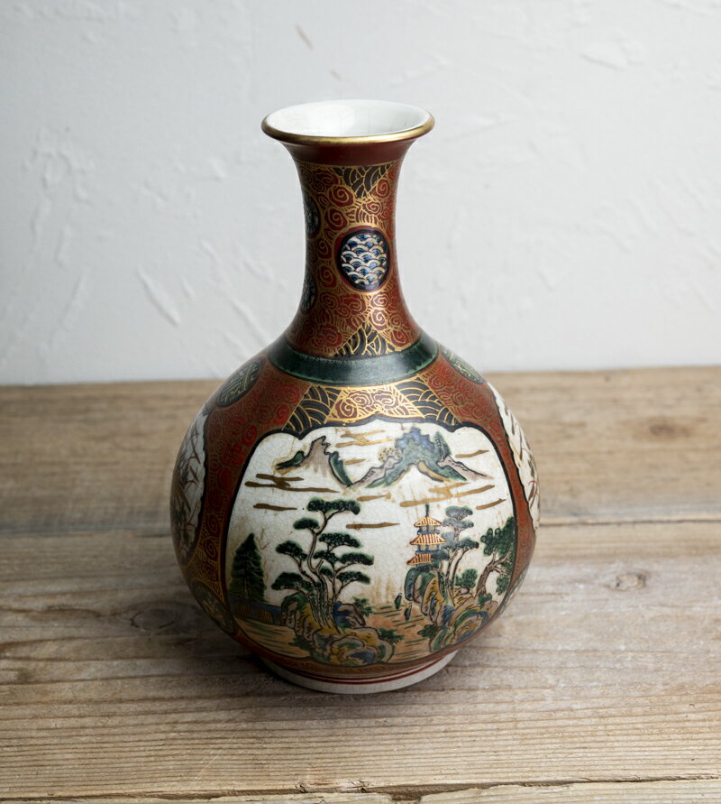 楽天市場】九谷焼 花瓶(骨董品・アンティーク|アート・美術品 楽天市場】九谷焼 花瓶(骨董品・アンティーク|アート・美術品