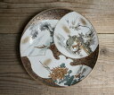 骨董○九谷焼金襴手皿○人物 / 風景 / 花 | 明治時代-19世紀頃 | 磁器 | 食器【古美術】【骨董】【中古】【3,980円以上で送料無料】【三浦古美術W...