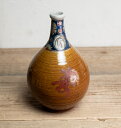 骨董○古伊万里鉄釉色絵徳利○ | 江戸後期-19世紀頃 | 口に薄いニュウあり | 磁器 | 寿文字【古美術】【骨董】【中古】【3,980円以上で送料無料】【三...