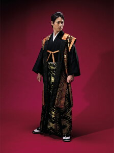 【レンタル】男紋付袴 羽織袴フルセット「縁-enishi-」ブランド・陣羽織袴セットNo-101【成人式】【貸衣装】175cm前後対応安売り