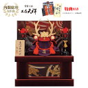 五月人形 工房天祥 兜収納飾り 真田幸村兜 10号 紅塗台屏風 横幅50cm 人形広場 天祥