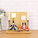 雛人形 コンパクト ひな人形 親王飾り 柳親王 かわいい ひな人形 小さい 横幅35cm 金 赤 紺 金屏風 お祝い 初節句 ひな祭り 桃の節句 ティピシリーズ