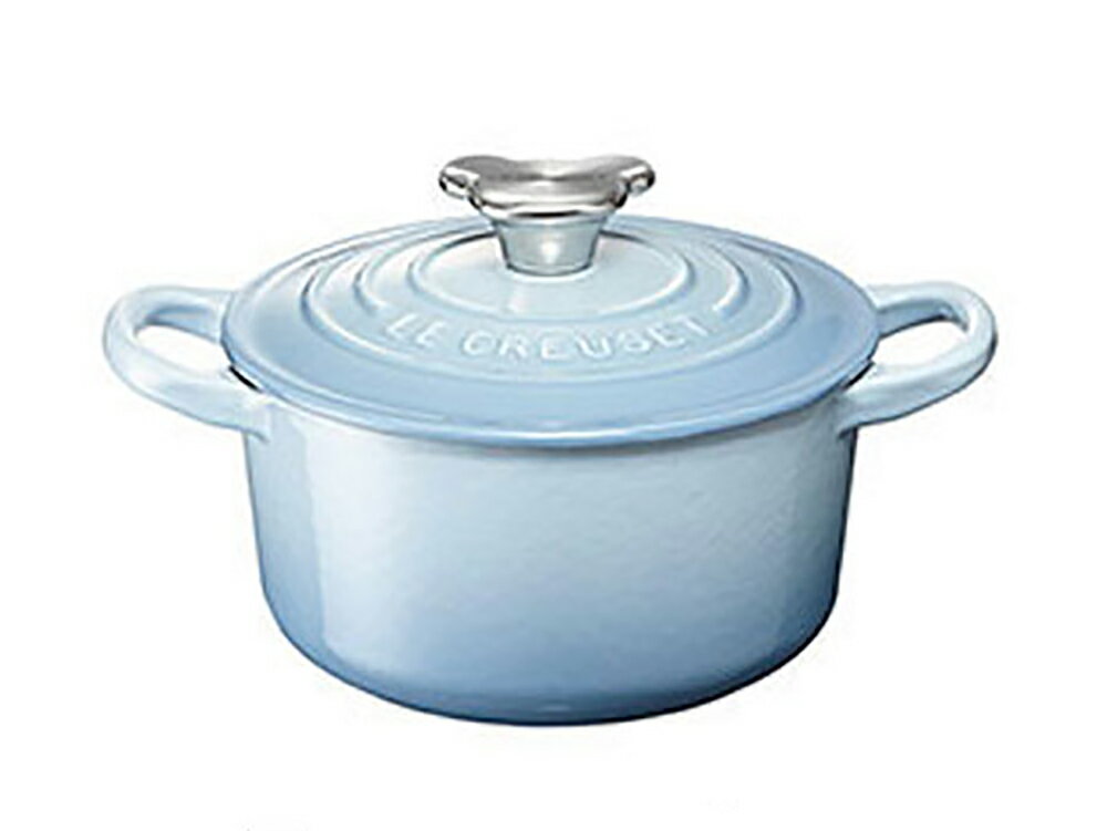 ルクルーゼ ココットロンド ル クルーゼ LE CREUSET ココット ロンド 14cm ベア—ツマミ コースタルブルー