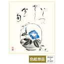 色紙 絵画 アート 名言 名句 こころの名句選 モダン 朝顔 洋美 サイズ幅24.2cm 高さ27.2cm 高精細特色色紙 父の日 母の日 敬老の日 プレゼント...