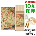 掛け軸 掛軸 床の間 モダン 和風 尺五 紅葉小禽図 伊藤若冲 洛彩緞子本表装 約54.5 153cm 新絹本 10年間保証 収納箱 防虫香 風鎮 付き 父の日 敬老の日 プレゼント巨匠 複製画 タペストリー かわいい おしゃれ