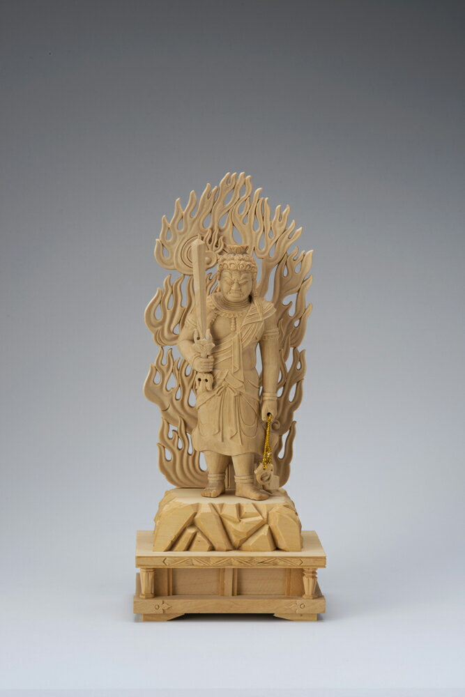 本柘植 不動明王 4.0寸 42-4 仏像 木彫り 仏像 木彫 仏像フィギュア 仏像 オブジェ インテリア仏像 置き物 インテリアオブジェ 仏壇 仏具