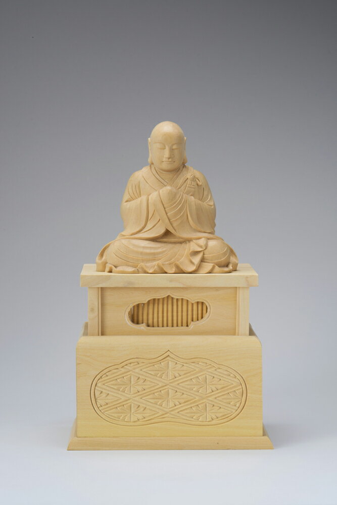 本柘植 興教大師 2.5寸 43-6 仏像 木彫り 仏像 木彫 仏像フィギュア 仏像 オブジェ インテリア仏像 置..