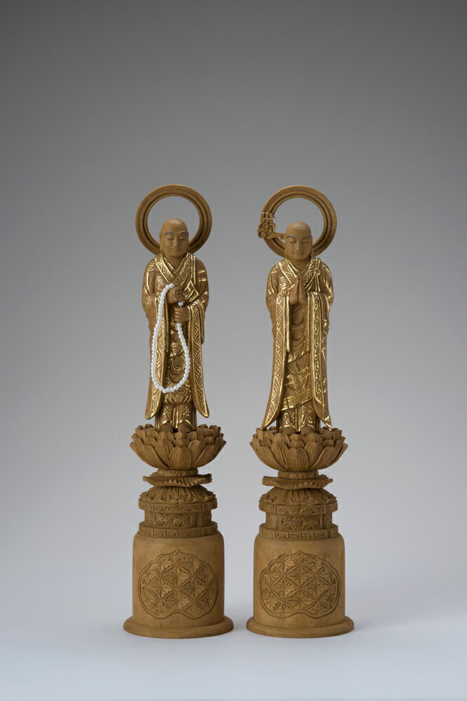 楠木 眼入切金付両大師 3.5寸 41-3 仏像 木彫り 仏像 木彫 仏像フィギュア 仏像 オブジェ インテリア仏像 置き物 インテリアオブジェ 仏壇 仏具