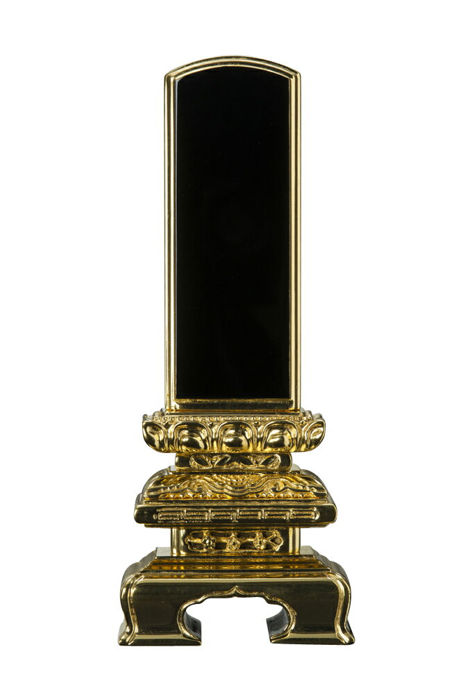 位牌 仏具 塗位牌 モダン位牌 おしゃれ 文字入れ 文字堀り 戒名 戒名入れ 塗り位牌 お位牌 本位牌 名入れ 夫婦 連名 四十九日 法要 49日 純三方金 千倉座 2.5巾6寸 48-4