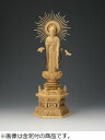 本柘植六角台 東型光背金泥付立阿弥陀 4.0寸 22-5 仏像 木彫り 仏像 木彫 仏像フィギュア 仏像 オブジェ インテリア仏像 置き物 インテリアオブジェ ...