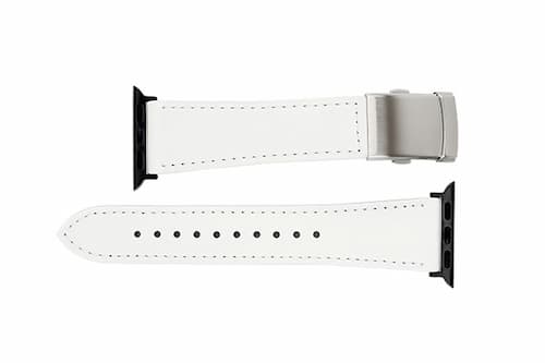 アップルウォッチ用対応バンド スコッチガードレザー ベーシックカラー/バックルタイプ 24-20mm