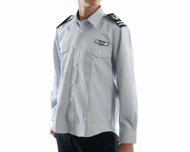 PX JASDFワークドレスシャツ(肩章階級章付き)