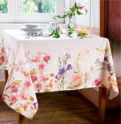 テーブルクロス スペイン製スペイン製テーブルクロス サマー柄 150×150cm