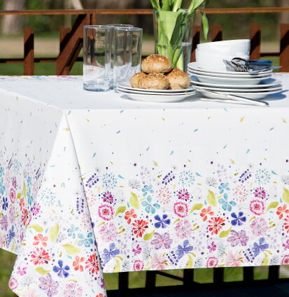テーブルクロス スペイン製スペイン製テーブルクロス スプリング柄 150×200cm