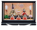 雛人形 一秀 木目込み 雛人形 ひな人形 木目込み五人飾 安土雛 16-2号 ケース入 かわいい 初節句 人気 一秀