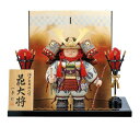 5倍ポイント 12/28 19:00〜1/4 11:59迄★五月人形 花大将 陣羽織 大 LEDコードレスかがり火付 コンパクト 端午の節句 5月 初節句 一秀