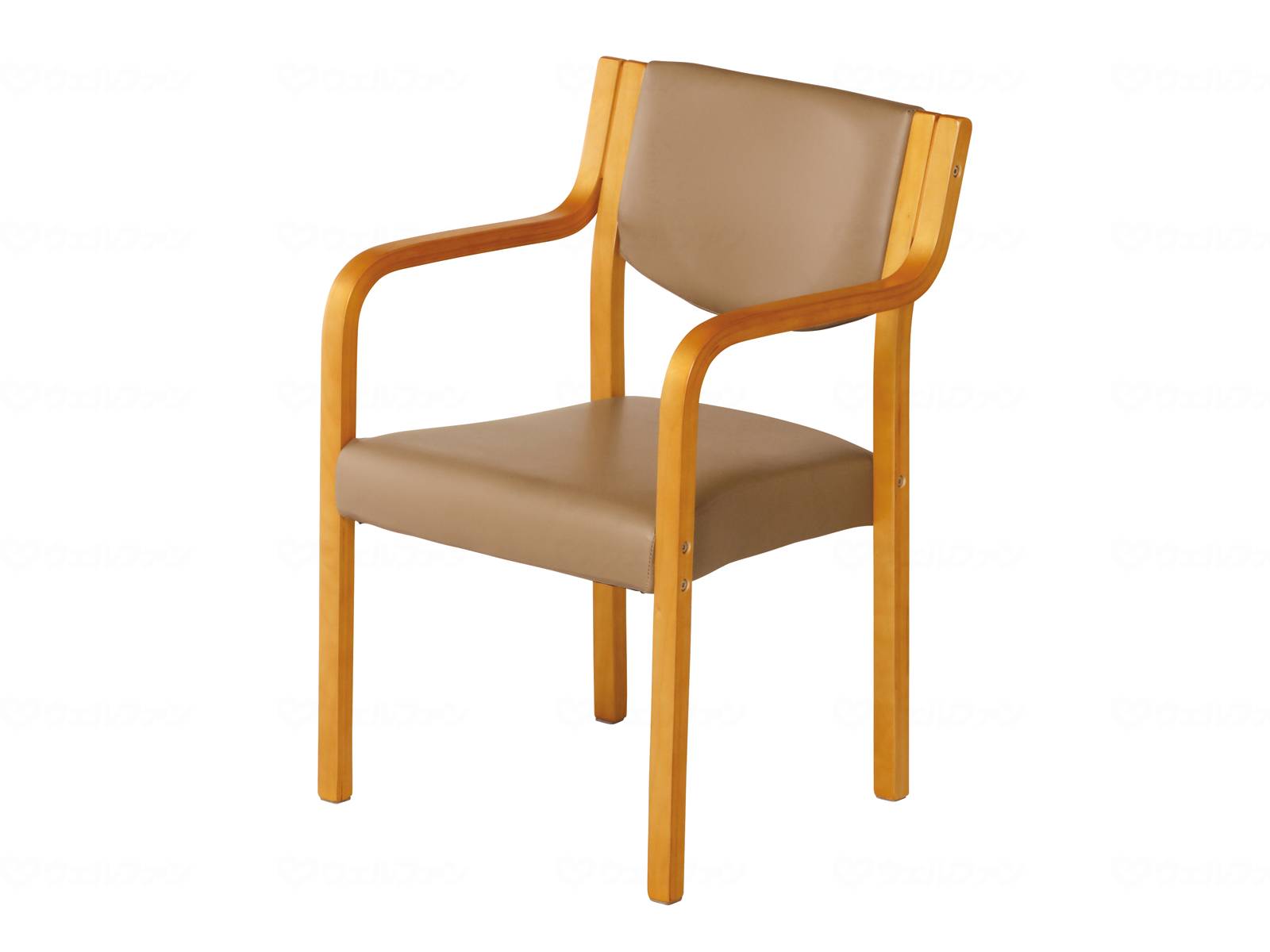 介護 福祉用 介護用 木製チェア ベージュ ナチュラルフレーム いす イス スタッキング 完成品 高齢者 病院 施設 プレゼント 敬老の日