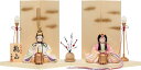 2023年 一秀新作 親王飾 (桃山雛2号)コンパクト モダン おしゃれ かわいい 木目込み